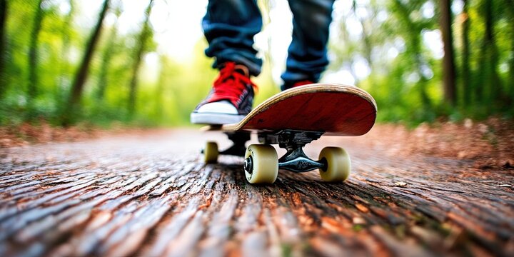 action photo of skateboarding -