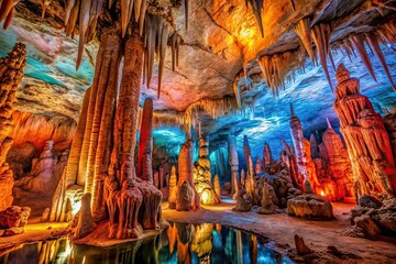 Luray Caverns Stone, Virginia USA - AI Photo