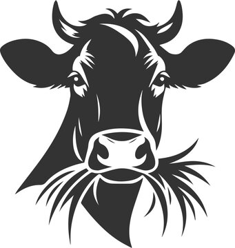 Cow vector silhouette
