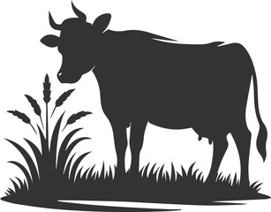 Cow vector silhouette