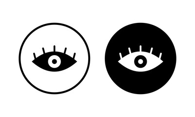 Fototapeta premium Eye icon vector illustration. Eye sign and symbol. Look and Vision icon.
