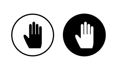 Obraz premium Hand icon vector illustration. hand sign and symbol. hand gesture
