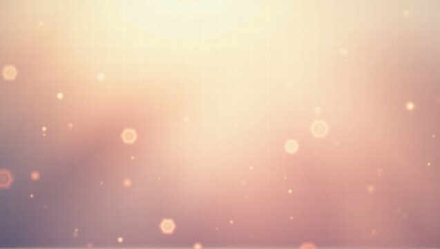 A soft, blurred background with warm tones and glowing bokeh lights scattered throughout. The image evokes a dreamy and serene atmosphere. Generative, AI,