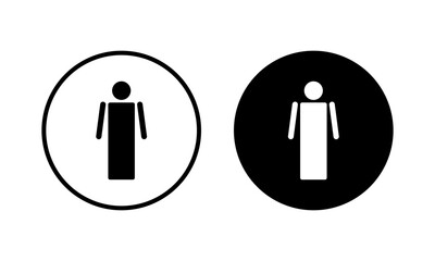 Fototapeta premium Man icon vector illustration. male sign and symbol. human symbol