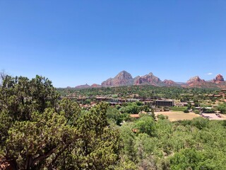 view of the mountains