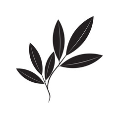 Eucalyptus leaves logo vector
