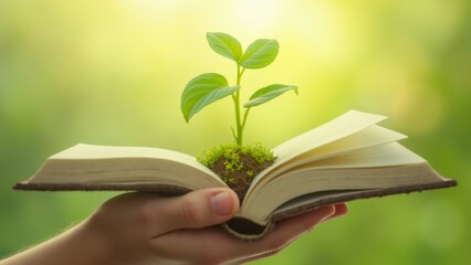 Growth of knowledge through nature's embrace a conceptual illustration