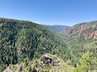 view of the mountains
