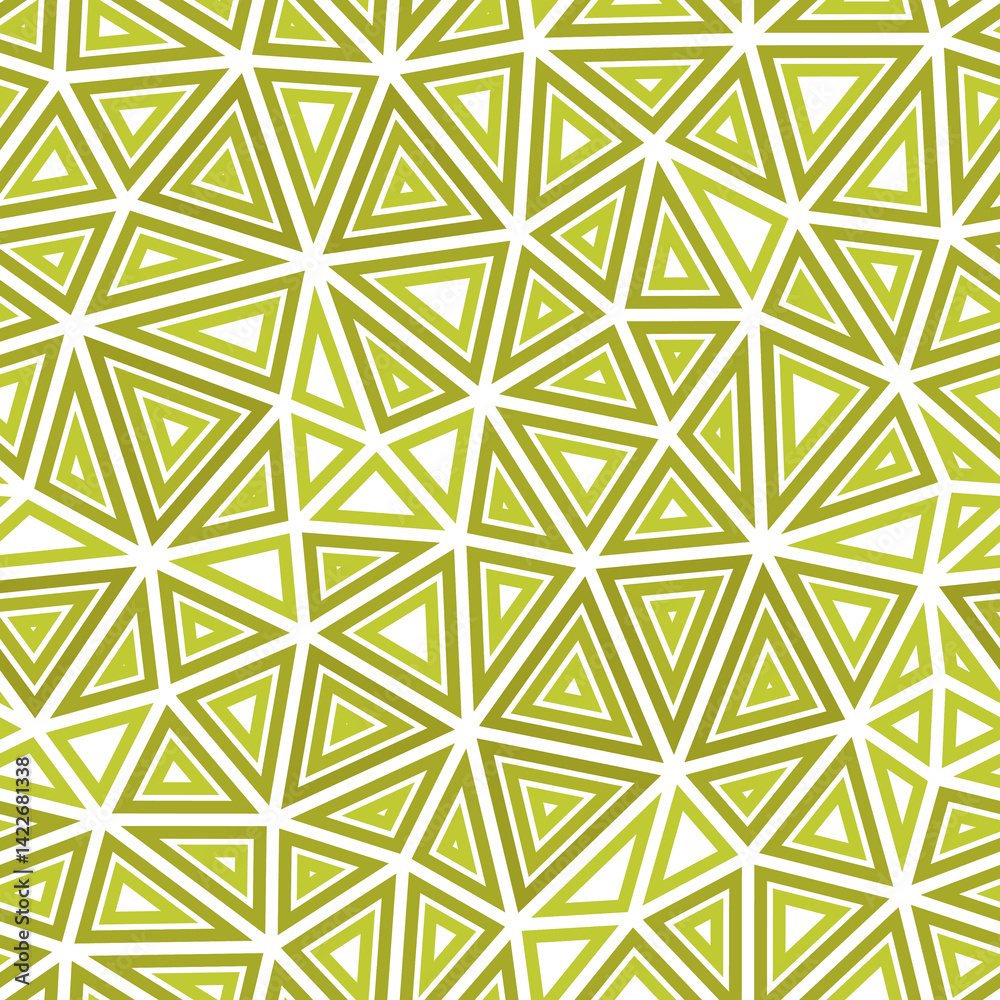 Poster geometric background. medium triangles size. multiple repeated inner triangles. one tone colored sty