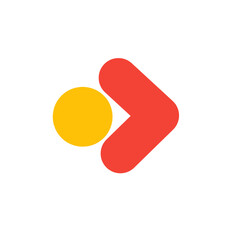 arrow icon with circle