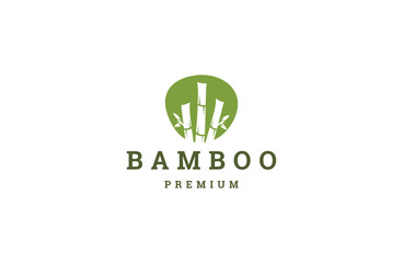 Bamboo logo icon inspiration vector illustration