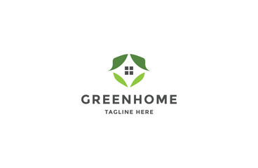 Green house logo icon inspiration vector illustration