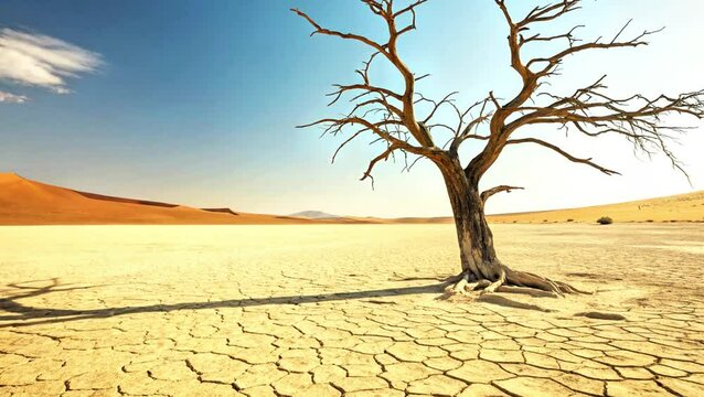 lonely tree in the desert