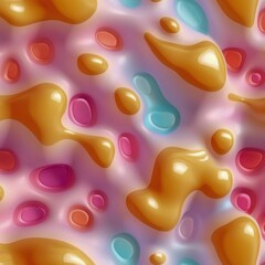 Abstract Colorful Background with Fluid Shapes and Organic Patterns