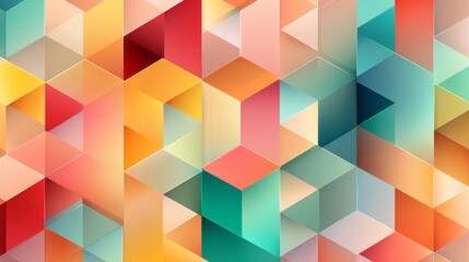 Abstract geometric 3D cube shapes background.
