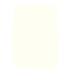 Scallop-edged beige abstract shape with smooth curves on black background. Ideal for modern mockups, creative templates, playful designs, or minimalist digital layouts.