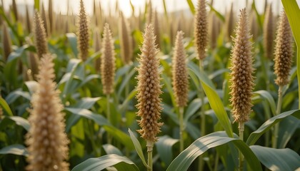 ears of wheat in field