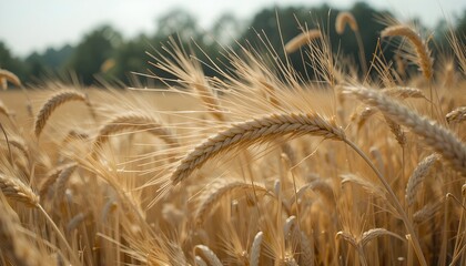 golden wheat field in summer