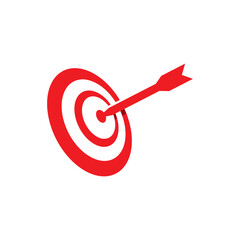 red target icon illustration design, darts logo icon illustration