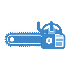 Chainsaw icon - simple flat design