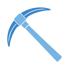 pickaxe icon - simple flat design