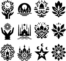 sketch vector illustration silhouette design collection ornament decoration icon logo symbol mascot religious and cultural religion ethnic traditional abstract modern 
