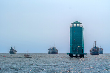 oil tanker in the port