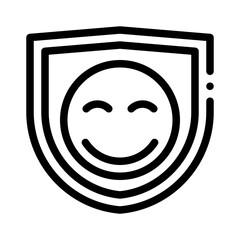 shield line icon