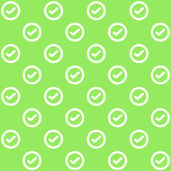 Check Mark Vector Seamless Pattern