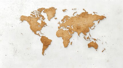 Vintage World Map Texture
