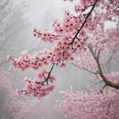 Fototapeta premium pink cherry blossom, pink cherry blossoms, cherry blossom in spring