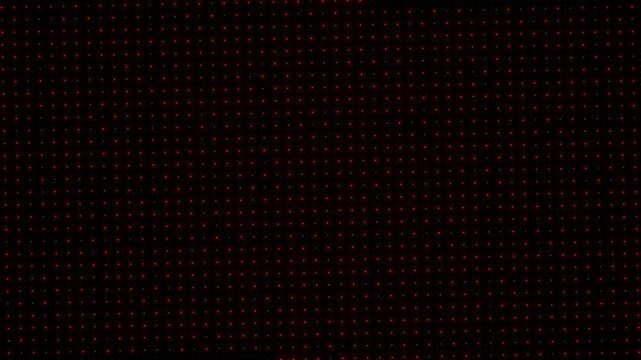 Intense red star grid looping animation with rotating camera motion.