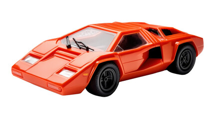Fototapeta premium red toy car isolated