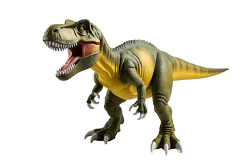 tyrannosaurus toy isolated on transparent background	