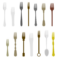 collection of forks with different shapes