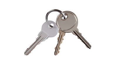 keys isolated on white background