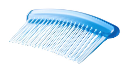blue plastic comb