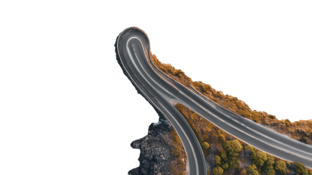 winding road in the middle of nowhere