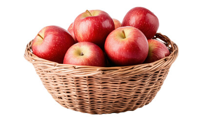 red apples in a basket