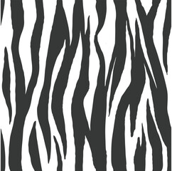 Trendy zebra skin pattern background vector. Animal fur, vector background for Fabric design, wrapping paper, textile and wallpaper.