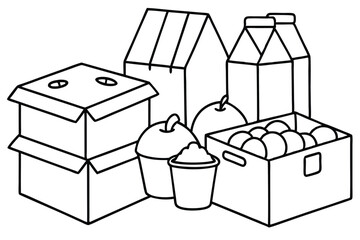 Donate food box make a difference fight hunger