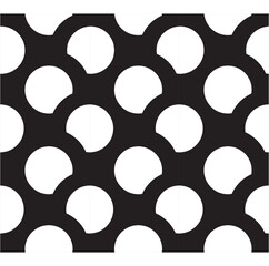 Vector seamless geometric ornament patterns. Monochrome repeatable backgrounds. Endless black and white prints, textile textures