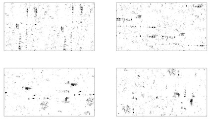 Grunge dirty overlay textures set.