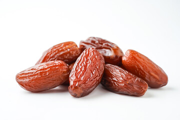 Dates fruit tunisia, Tunisian honey dates or kurma tunisia madu, isolated on white background