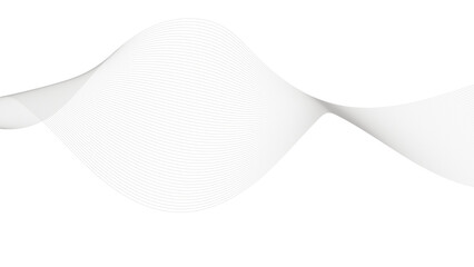 Abstract template background with wave design. Black wave with lines created using blend tool. Vector Illustration.
