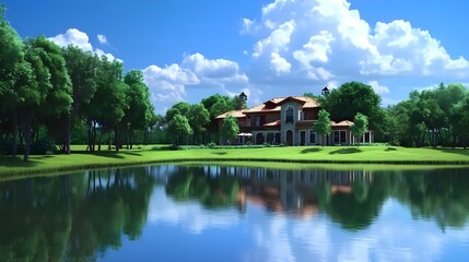 Charming House in Lush Countryside by Serene River and Lake