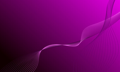 purple violet pink smooth lines wave curves on soft gradient abstract background