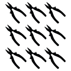 Vector silhouette pilers premium illustration. 