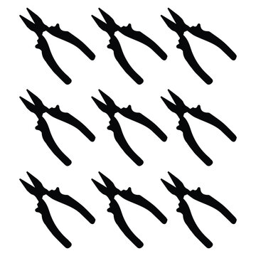 Vector silhouette pilers premium illustration. 