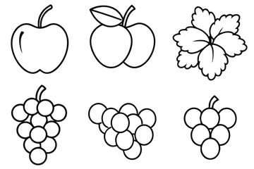 Grapes and apples create a refreshing fruit mix